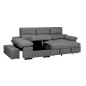 Chaiselongue cama Huesca, tela magnol gris Chaiselongue cama Huesca, tela magnol gris