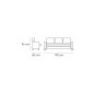 Sofa 3 plazas modelo Uve tela Edi antracita Sofa 3 plazas modelo Uve tela Edi antracita