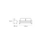 Sofa 2 plazas modelo Uve tela Edi antracita Sofa 2 plazas modelo Uve tela Edi antracita