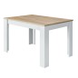 Mesa comedor Kendra extensible blanco roble Mesa comedor Kendra extensible blanco roble