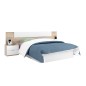 Dormitorio Alaya cabezal y dos mesitas roble canadian/blanco artik Dormitorio Alaya cabezal y dos mesitas roble canadian/blanco artik