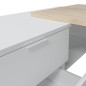 Mesa despacho Office con buc reversible roble canadian/blanco artik Mesa despacho Office con buc reversible roble canadian/blanco artik