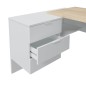 Mesa despacho Office con buc reversible roble canadian/blanco artik Mesa despacho Office con buc reversible roble canadian/blanco artik
