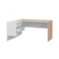 Mesa despacho Office con buc reversible roble canadian/blanco artik Mesa despacho Office con buc reversible roble canadian/blanco artik