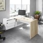 Mesa despacho Office con buc reversible roble canadian/blanco artik Mesa despacho Office con buc reversible roble canadian/blanco artik