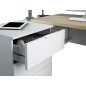 Mesa despacho Office con buc reversible roble canadian/blanco artik Mesa despacho Office con buc reversible roble canadian/blanco artik