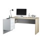 Mesa despacho Office con buc reversible roble canadian/blanco artik Mesa despacho Office con buc reversible roble canadian/blanco artik
