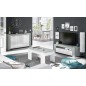 Mesa de centro elvable Flow en cemento/blanco artik Mesa de centro elvable Flow en cemento/blanco artik
