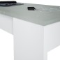 Mesa de centro elvable Flow en cemento/blanco artik Mesa de centro elvable Flow en cemento/blanco artik