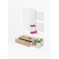 Recibidor Tekkan 1 cajon+espejo blanco artik/roble canadian Recibidor Tekkan 1 cajon+espejo blanco artik/roble canadian