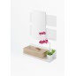 Recibidor Tekkan 1 cajon+espejo blanco artik/roble canadian Recibidor Tekkan 1 cajon+espejo blanco artik/roble canadian