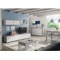Mesa comedor Kendra extensible cemento/blanco Mesa comedor Kendra extensible cemento/blanco