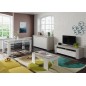Mesa comedor Kendra extensible cemento/blanco Mesa comedor Kendra extensible cemento/blanco