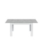 Mesa comedor Kendra extensible cemento/blanco Mesa comedor Kendra extensible cemento/blanco