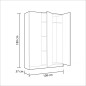 Armario multiusos 3 puertas blanco Armario multiusos 3 puertas blanco