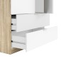 Armario 2 puertas 2 cajones Low cost, en roblecanadian/blanco artik Armario 2 puertas 2 cajones Low cost, en roblecanadian/blanco artik
