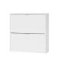 Zapatero modelo Basic dos puertas en blanco (16 pares) Zapatero modelo Basic dos puertas en blanco (16 pares)