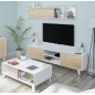 Mesa de centro Zaiken plus, blanco/roble Mesa de centro Zaiken plus, blanco/roble
