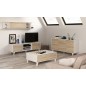 Mesa de centro Zaiken plus, blanco/roble Mesa de centro Zaiken plus, blanco/roble