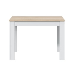 mesa comedor Cloe fija roble canadian/blanco artik