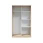 Armario Max dos puertas correderas en roble canadian/blanco artik Armario Max dos puertas correderas en roble canadian/blanco artik