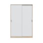 Armario Max dos puertas correderas en roble canadian/blanco artik Armario Max dos puertas correderas en roble canadian/blanco artik