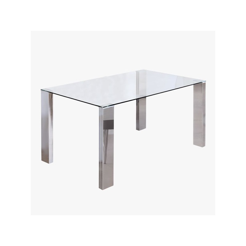 Mesa de comedor de cristal modelo coralina Mesa de comedor de cristal modelo coralina