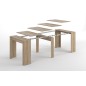 Mesa comedor-consola multifuncion Allongo-Kendra extensible en roble canadian Mesa comedor-consola multifuncion Allongo-Kendra extensible en roble canadian