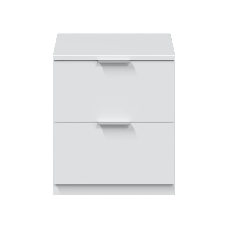 Mesita 2 cajones low cost en blanco artik Mesita 2 cajones low cost en blanco artik