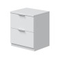 Mesita 2 cajones low cost en blanco artik Mesita 2 cajones low cost en blanco artik