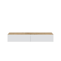 Mueble tv Kaway en roble nordic/blanco artik