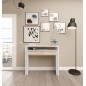 Consola escritorio extesible Bureau en roble canadian/blanco artik Consola escritorio extesible Bureau en roble canadian/blanco artik