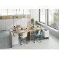 Modulo puertas y estantes Office roble canadian/blanco artik Modulo puertas y estantes Office roble canadian/blanco artik