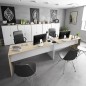 Modulo puertas y estantes Office roble canadian/blanco artik Modulo puertas y estantes Office roble canadian/blanco artik