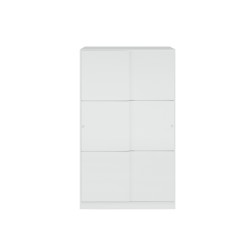 Armario Top 2 puertas correderas blanco brillo melaminico.