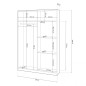 Armario Top 2 puertas correderas blanco brillo melaminico. Armario Top 2 puertas correderas blanco brillo melaminico.