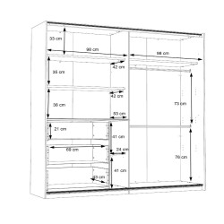 Armario 2 puertas correderas modelo Invesko