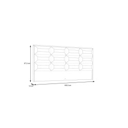Cabecero y dos mesitas Invesko con leds