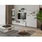 Salon comedor Alaska mini, blanco brillo cristal Salon comedor Alaska mini, blanco brillo cristal