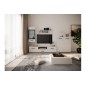 Salon comedor Alaska mini, blanco brillo cristal Salon comedor Alaska mini, blanco brillo cristal