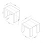 Mesa comedor-consola multifuncion Allongo-Kendra extensible en blanco roble Mesa comedor-consola multifuncion Allongo-Kendra extensible en blanco roble