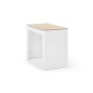 Mesa comedor-consola multifuncion Allongo-Kendra extensible en blanco roble Mesa comedor-consola multifuncion Allongo-Kendra extensible en blanco roble