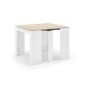 Mesa comedor-consola multifuncion Allongo-Kendra extensible en blanco roble Mesa comedor-consola multifuncion Allongo-Kendra extensible en blanco roble