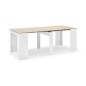 Mesa comedor-consola multifuncion Allongo-Kendra extensible en blanco roble Mesa comedor-consola multifuncion Allongo-Kendra extensible en blanco roble