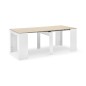 Mesa comedor-consola multifuncion Allongo-Kendra extensible en blanco roble Mesa comedor-consola multifuncion Allongo-Kendra extensible en blanco roble