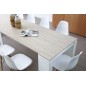 Mesa comedor-consola multifuncion Allongo-Kendra extensible en blanco roble Mesa comedor-consola multifuncion Allongo-Kendra extensible en blanco roble