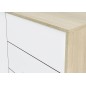 Aparador modelo urban plus-brooklyn, roble canadian/blanco artik