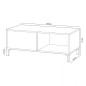 Mesa de centro modelo urban plus-brooklyn, roble canadian/blanco Mesa de centro modelo urban plus-brooklyn, roble canadian/blanco