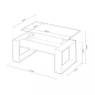 Mesa de centro elevable modelo urban blanco artik Mesa de centro elevable modelo urban blanco artik