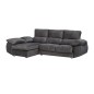 Sofá chaiselongue black con arcon Sofá chaiselongue black con arcon